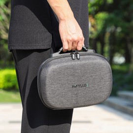 Hensych Aufbewahrungsbox für Oculus Quest 3 VR Gaming-Headset-Controller, hartes EVA, tragbare Reise-Tragetasche, Handtasche für Oculus Quest 3， Meta Quset 3 Headset-Tragegriff VR-Schutzkofferzubehör