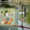 ERYTLLY Deck Hook Bird Feeder Pole Bird Feeder Porch Multi