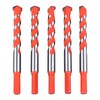 5PCS Twist Drill Bits 16.2mm Straight Triangle Shank Cemented Carbide