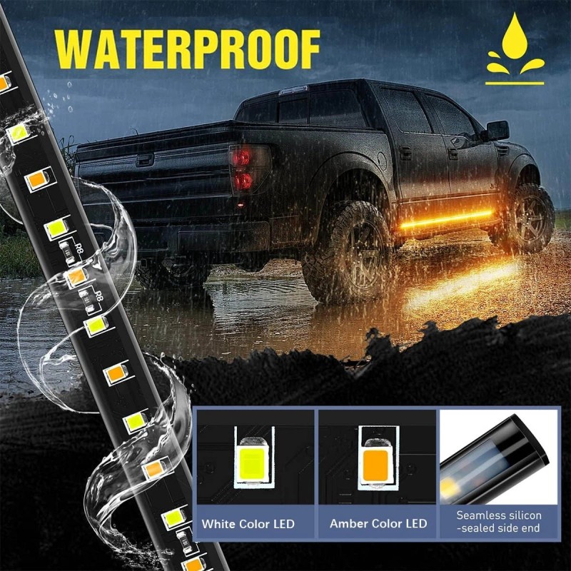 Unbranded 2PC-70" Running Board LED Light Side Step Strip Bar