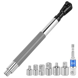 WODHMIEY - Llave de impacto de extensión con desplazamiento de 1/2 pulgada – Extensor de llave de acero de alta torsión con 6 enchufes y...