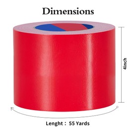 Duccinp Duct Tape Extra Strong 50m x 10cm Waterproof Repair Tape for Repairs, DIY, Crafts, Indoor and Outdoor Duct Tape (Red)