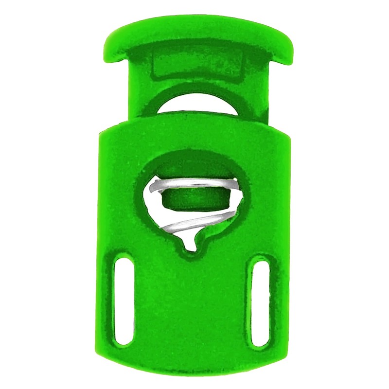 Mandala Crafts Green Shock Cord & Plastic Cord Locks for