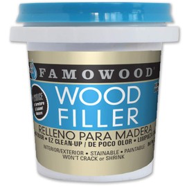 FamoWood 40042118 Latex Wood Filler - 1/4 Pint, Fir/Maple