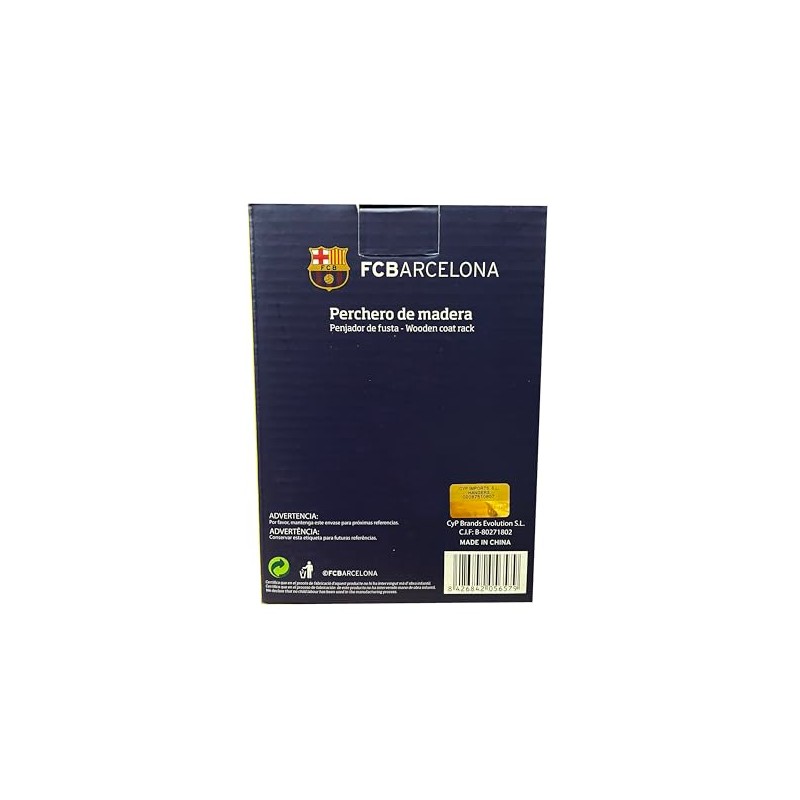 Futbol Club Barcelona Wall Hook Wood (CYP Imports GP-01)
