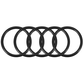 TOP-VIGOR 5Pcs Nitrile Rubber O-Rings, 60mm OD 53mm ID 3.5mm Width Metric Sealing Gasket, Rubber Washers O Rings Spacers for Faucet Plumbing Automotive Repair, Black