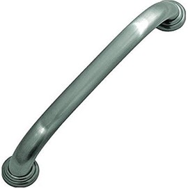 Hickory Hardware 1 Pack Solid Core Kitchen Cabinet Pulls, Luxury Cabinet Handles, Hardware for Doors & Dresser Drawers, 5-1/16 Inch (128mm) Hole Center, Satin Nickel, Zephyr Collection