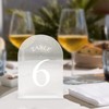 JOYIT JOYIT Frosted Arch Wedding Table Numbers 1-50 with Stands