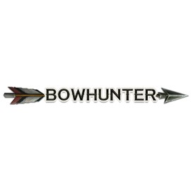 Bargain Max Decals Bow Outline Hunter Deer Hunting Window Laptop Car Sticker 8"