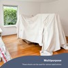 2 x Laminated Cotton Dust Sheets, Decorating, 6ft x 3ft,