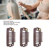 50pcs 8 Tips 8 Teeth Snap Comb Wig Clips Stainless