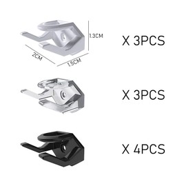 JTMKYO 10 Pieces of Multifunctional Hat Hooks, Can Be Hung On The Wall and Wardrobe, Essential Tools for Hat Racks, Helmet Holders, Hat Hangers, and Hat Storage