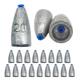 shymie Bullet Sinker Free Rig Sinker Fishing Sinker in Tube Texas Rig Carolina Rig Weight Lead 14g 20g 30g Each Set of 20