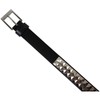 Lowlife Dub Studded Leather Belt in Black Silver