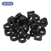 uxcell 50Pcs Plastic Round Washers, 8mm x 19mm x 5mm