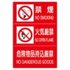 [828 – Lynx] Hazardous Sign 3 Row (Smoke-Free/No Open Flame/Danger)