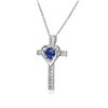 B. BRILLIANT Sterling Silver Synthetic Blue Spinel and White Topaz
