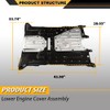 CNNELL Front Center Engine Lower Undercar Shield Compatible with Honda