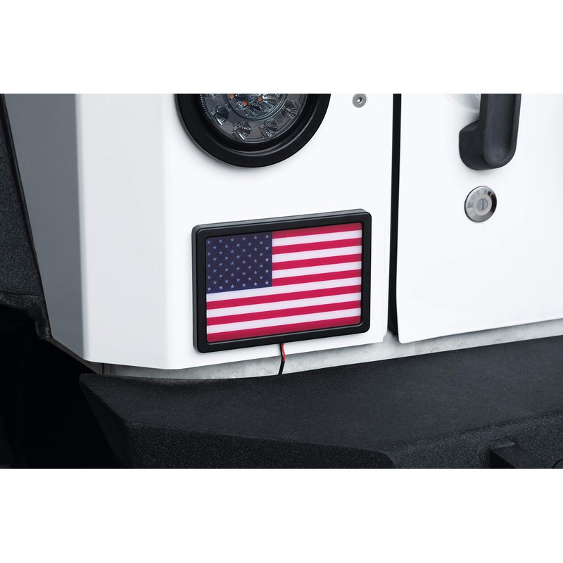 Kuryakyn 2892 Motorcycle Lighting Accessory: Freedom Flag LED Light Kit,
