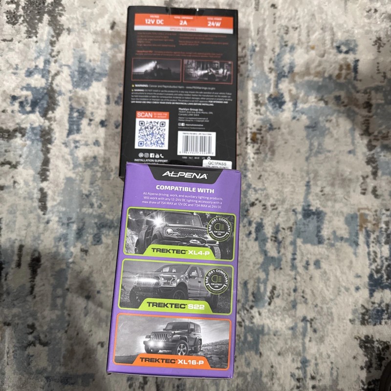 Alpena 2PK Alpena TrekTec New LED Pod Spotlight MR12, +wireless