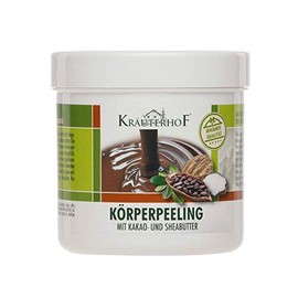 Kräuterhof® Körperpeeling Peeling Body Scrub Hautpflege, Kakaobutter & Sheabutter, 400 g