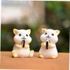 Ipetboom 6pcs Resin Hamster Ornaments Cute Succulent Landscape Creative DIY