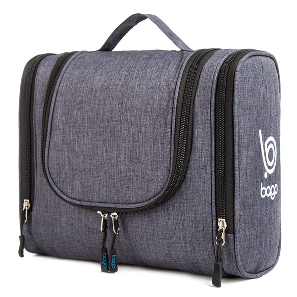 Bago Travel Toiletry Bag for Women and Men X-Large Waterproof