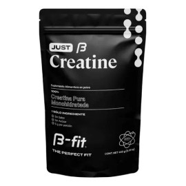 B-FIT B Just Creatine - Creatina Monohidratada Pura en Polvo - 90 Servicios 450 gr 3 Meses de Suministro - Pre Entreno Ideal Pre Workout - Creatina...