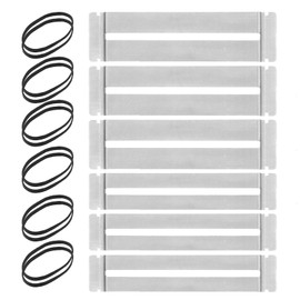 Guitar Fingerboard Protector 6 Sets Bass Fret Protector Fretboard Guards Set Guitar Fret Removal and Polishing Tool with 12 Pcs Rubber Band for DIY Maintenance