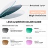 CARFIA Small Face Polarized Sunglasses for Women UV Protection Round