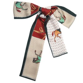 Silk Head Scarf for Women - Lightweight Fashion Hair Wrap, Neck Tie & Handbag Accessory Gift (Horse)