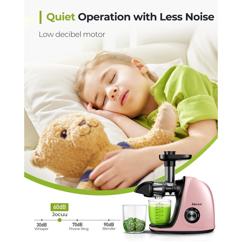 Jocuu Slow Masticating Juicer with 2-Speed Modes - Cold Press