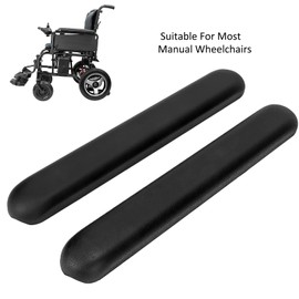 Waterproof Wheelchair Arm Pad, Wheelchair Accessory, Universal Armrest Pad Replacement Accessory with Screw for Most Manual Wheelchairs