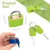 10Packs Suitcase Lockswith Keys Multicolor Small Matel Luggage Padlocks Plastic-Covered
