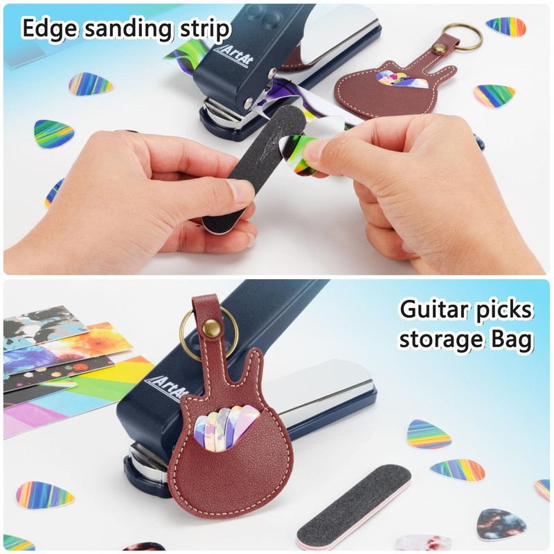 Guitar Pick Punch Kit gift- Artat DIY Guitar Pick Maker,