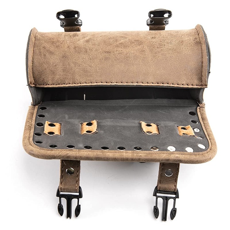Motorcycle fork bag, universal handlebar tool bag, roll barrel bag,