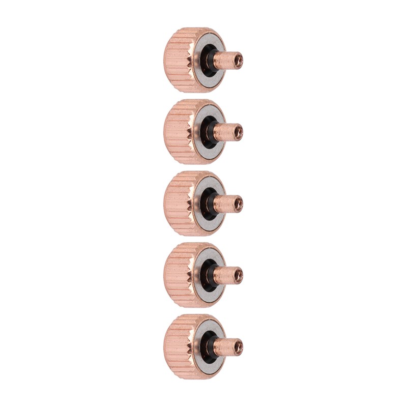 5pcs Professional Watch Crown Steel Wrist Watch Parts Watchmaker Repairing