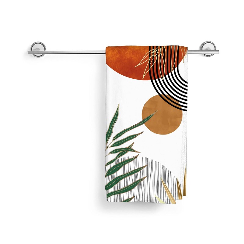 Mid Century Dish Towels 16x24 inches Pack of 2, Boho