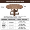 LIBERECOO Oval Clear Fitted Vinyl Tablecloth - Fits 48 x