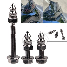 Unbranded CNC Spike Batwing Windshield Mounting Bolts For Harley Touring Street Glide FLHX
