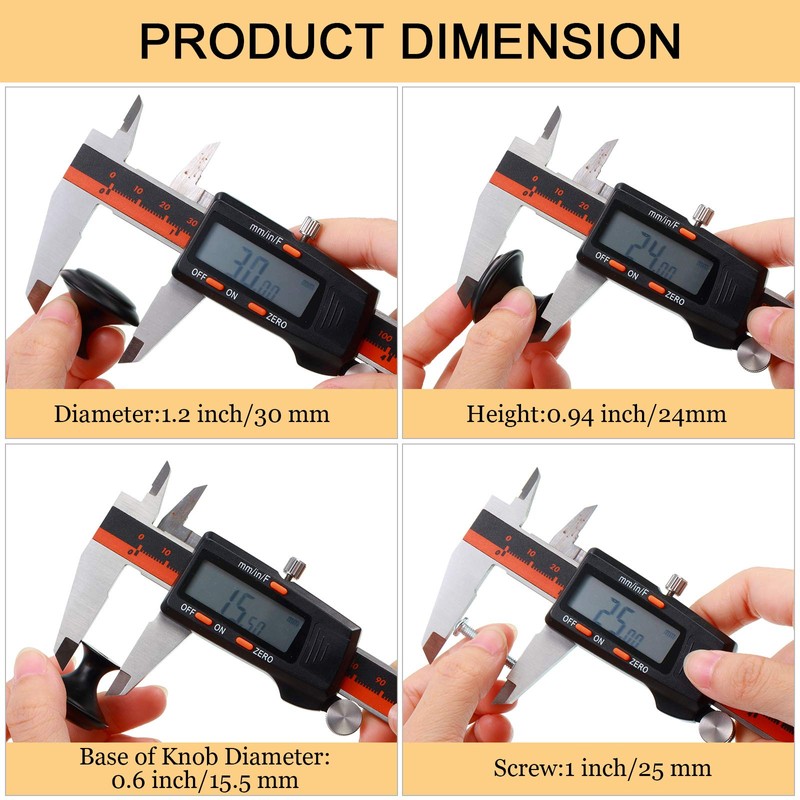 Ripeng 36 Pcs Round Cabinet Knobs Kitchen Drawer Knobs for