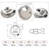 DIGIFLEX Heavy Duty Combination DISC Padlock - 4-Digit Security for