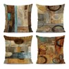 LHAIFA Brown Decorative Throw Pillow Covers 18x18 Set of 4