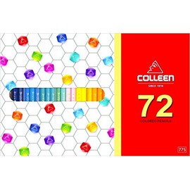 Colleen 775-72 Pencils, 775 Hexagon, 72 Colors, Paper Box, Colored Pencils