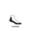 Darntuff 19441959 Men's 1/4 Sock Cushion, onyx black