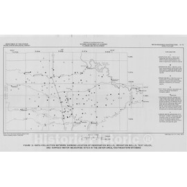 Historic Pictoric Map : Digital Model to Predict Effects of Pumping from The Arikaree Aquifer in The Dwyer Area, Southeastern Wyoming, 1976 Cartography Wall Art : 44in x 28in