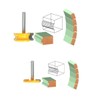 TOPWAY 1/4 Inch Shank Flute & Bead Canoe Joint Router