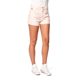 Lee Cooper Women's High Rise Short Denim, Rosa, Standard