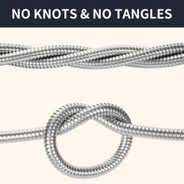 25FT Garden Hose - SIKAIN Heavy Duty Stainless Steel Water Hose Flexible and Leak Proof Metal Garden Hose, No Kink Metal Water Hose for Yard, Outdoor,Car