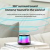 Panlouting Mini Bluetooth 5.0 Speaker, RGB LED Light MP3, Built-in